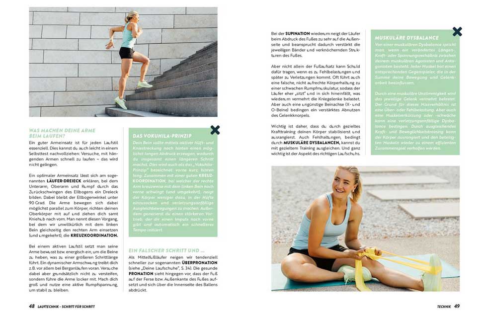 Laufeinsteigerbuch Halbmarathon, Lauftechnik, Ernährung, Motivation- Lektorat Simone Giesler